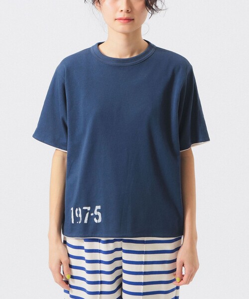 BEAMS BOY(ビームスボーイ)の「【7/24再値下げ】リバーシブルプリントショートスリーブ(Tシャツ/カットソー・レディース・イエロー/ネイビー・ONE SIZE)」の12枚目の写真
