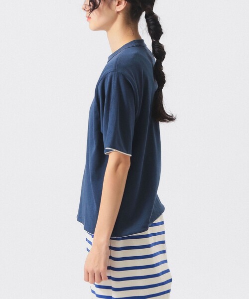 BEAMS BOY(ビームスボーイ)の「【7/24再値下げ】リバーシブルプリントショートスリーブ(Tシャツ/カットソー・レディース・イエロー/ネイビー・ONE SIZE)」の13枚目の写真