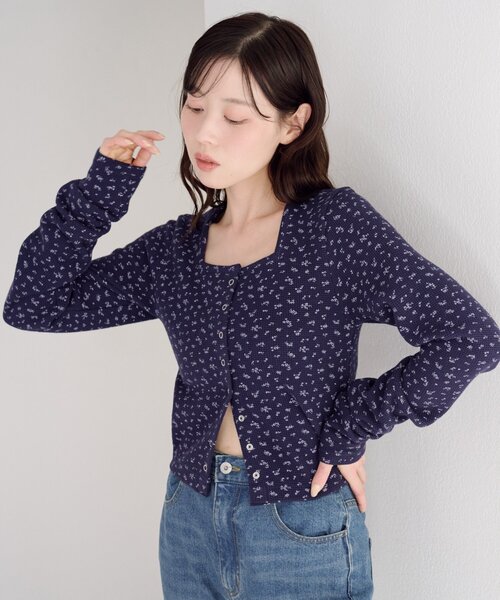 一部WEB限定カラー/7色展開】サーマルカーディガン（カーディガン