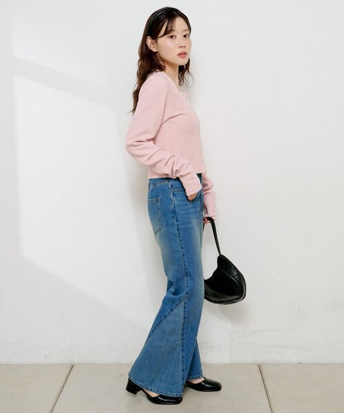 Kastane（カスタネ）の「【ZOZO先行/7色展開】サーマルカーディガン（カーディガン/ボレロ・レディース・グレー/アイボリー/ネイビー/ダークブルー/ピンク/ホワイト系その他/ホワイト・FREE）」の12枚目の写真