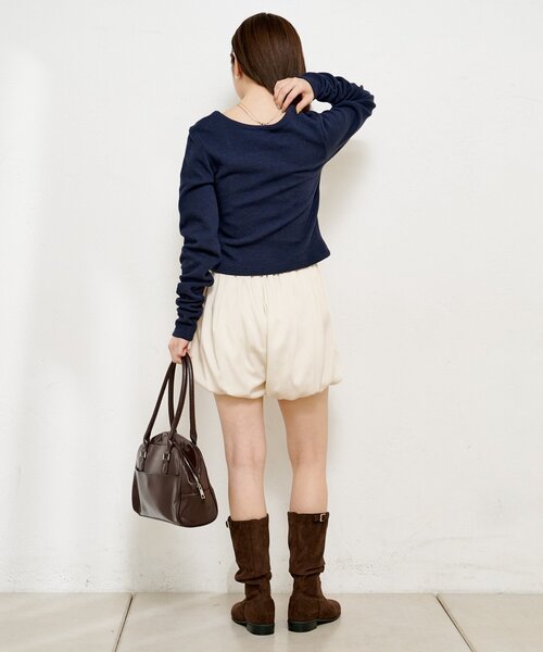 Kastane（カスタネ）の「【ZOZO先行/7色展開】サーマルカーディガン（カーディガン/ボレロ・レディース・グレー/アイボリー/ネイビー/ダークブルー/ピンク/ホワイト系その他/ホワイト・FREE）」の20枚目の写真