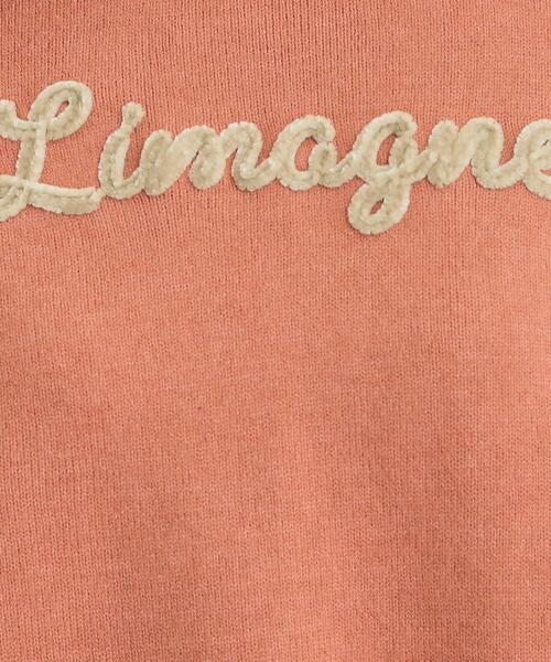 SHOO・LA・RUE（シューラルー）の「【S-LL/洗濯機可】ふわふわがやみつきになる柔らかさ スウェットライクロゴニット（ニット/セーター・レディース・チャコールグレー/ピンク系/ブラウン系/アイボリー・01/02/03/04）」の16枚目の写真