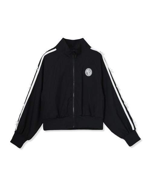 Amourire girl（アムリールガール）の「ラインリボンブルゾン（ブルゾン・キッズ・オフホワイト/ブラック・150cm/140cm/130cm/160cm）」の22枚目の写真