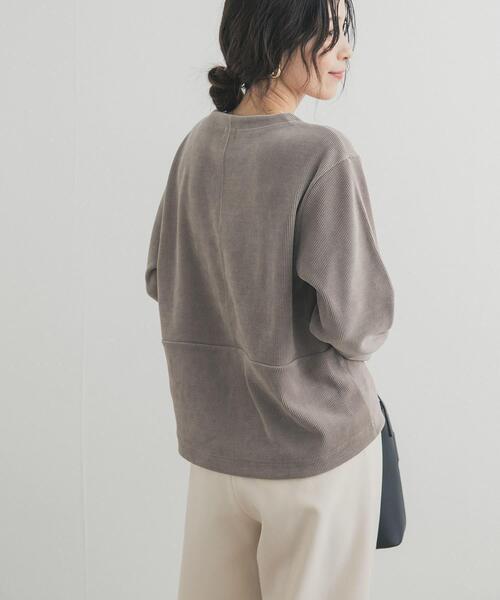 URBAN RESEARCH DOORS（アーバンリサーチドアーズ）の「Wフェイスモールコクーンプルオーバー（Tシャツ/カットソー・レディース・ベージュ系その他/ブラック/ナチュラル・FREE）」の15枚目の写真