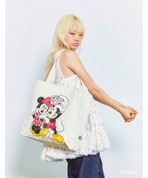 《little sunny bite Disney collection》micky & minnie selfie tote bag