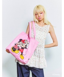 《little sunny bite Disney collection》micky & minnie selfie tote bag