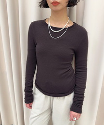 EDIT. FOR LULU | 【SKIN for LULU】warm long rib tee(Tシャツ/カットソー)