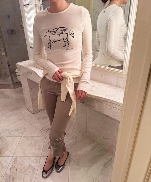 EDIT. FOR LULU（エディットフォールル）の「【SKIN for LULU】warm long rib tee（Tシャツ/カットソー・レディース・ブラウン・FREE）」の3枚目の写真