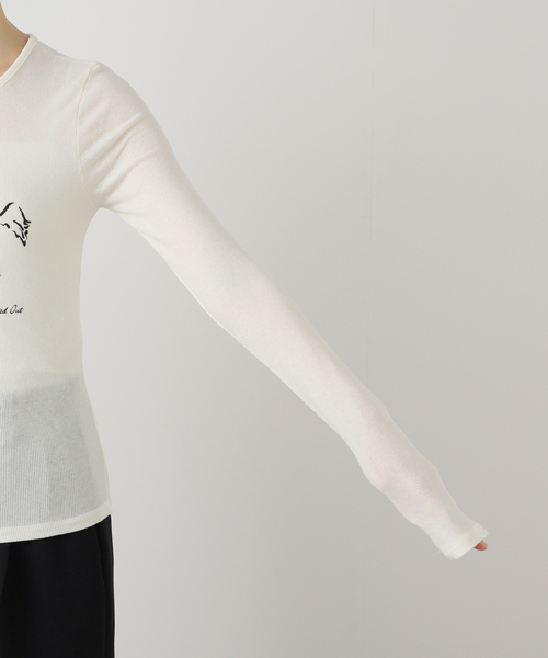 EDIT. FOR LULU（エディットフォールル）の「【SKIN for LULU】warm long rib tee（Tシャツ/カットソー・レディース・ブラウン・FREE）」の11枚目の写真