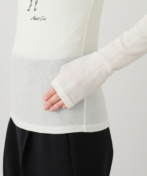 EDIT. FOR LULU（エディットフォールル）の「【SKIN for LULU】warm long rib tee（Tシャツ/カットソー・レディース・ブラウン・FREE）」の12枚目の写真