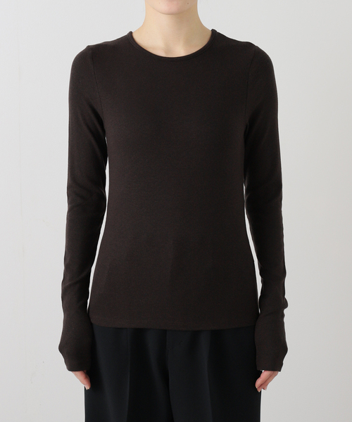 EDIT. FOR LULU（エディットフォールル）の「【SKIN for LULU】warm long rib tee（Tシャツ/カットソー・レディース・ブラウン・FREE）」の16枚目の写真