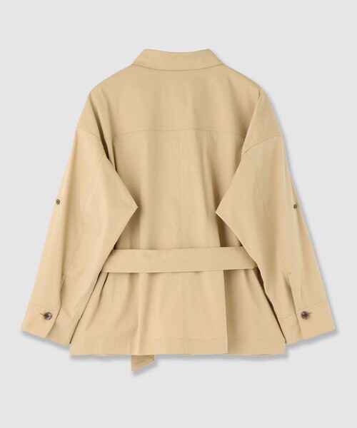 ANAYI(アナイ)の「ストレッチブロードベルト付きシャツジャケット〈セットアップ対応商品〉(その他アウター・レディース・ベージュ/ネイビー・36/34/38)」の12枚目の写真