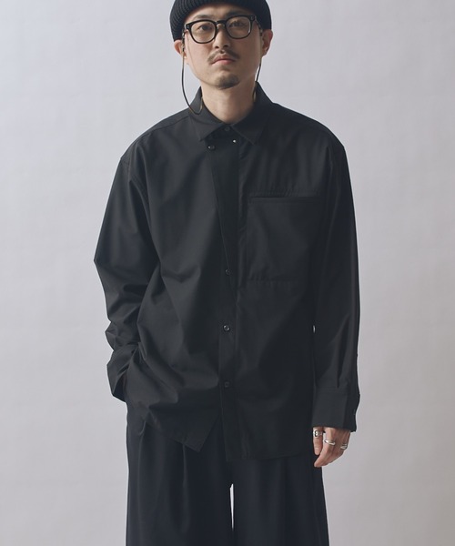 Lui's(ルイス)の「SURJENT セミドレスシャツ(シャツ/ブラウス・メンズ・ベージュ/ブラック・2/1)」の1枚目の写真