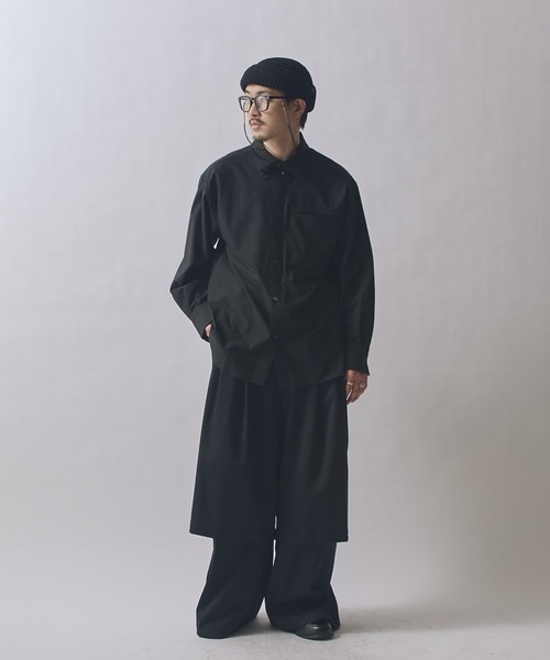 Lui's(ルイス)の「SURJENT セミドレスシャツ(シャツ/ブラウス・メンズ・ベージュ/ブラック・2/1)」の7枚目の写真