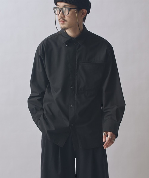 Lui's(ルイス)の「SURJENT セミドレスシャツ(シャツ/ブラウス・メンズ・ベージュ/ブラック・2/1)」の3枚目の写真