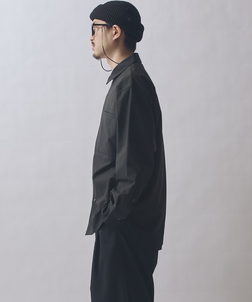 Lui's(ルイス)の「SURJENT セミドレスシャツ(シャツ/ブラウス・メンズ・ベージュ/ブラック・2/1)」の5枚目の写真