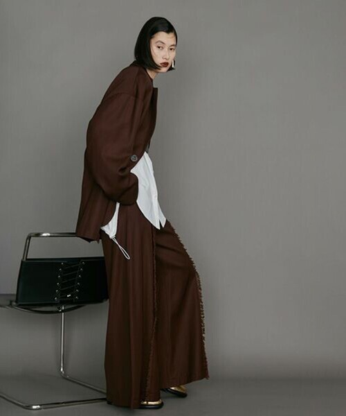 UN3D.（アンスリード）の「【UN3D./アンスリード】FRINGE POINT JK/フリンジポイントジャケット（テーラードジャケット・レディース・ブラック/ブラウン・38）」の11枚目の写真