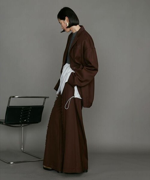 UN3D.（アンスリード）の「【UN3D./アンスリード】FRINGE POINT JK/フリンジポイントジャケット（テーラードジャケット・レディース・ブラック/ブラウン・38）」の12枚目の写真