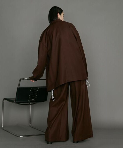 UN3D.（アンスリード）の「【UN3D./アンスリード】FRINGE POINT JK/フリンジポイントジャケット（テーラードジャケット・レディース・ブラック/ブラウン・38）」の13枚目の写真