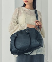 MAGASIN DE MODE Onjna | 【MAGASIN DE MODE Onjna】フェイクレザー2wayラージボストン SNBD(ボストンバッグ)