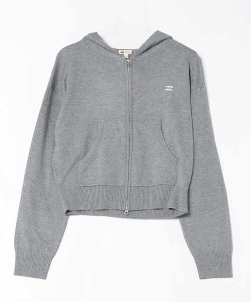 BILLABONG(ビラボン)の「BILLABONG ウィメンズ ZIP UP KNIT セットアップ PARKA セーター 【2026年春夏モデル】(パーカー・レディース・グリーン系その他/ホワイト/グレー・MEDIUM)」の2枚目の写真