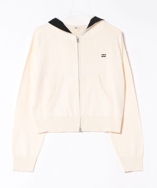 BILLABONG(ビラボン)の「BILLABONG ウィメンズ ZIP UP KNIT セットアップ PARKA セーター 【2026年春夏モデル】(パーカー・レディース・グリーン系その他/ホワイト/グレー・MEDIUM)」の1枚目の写真