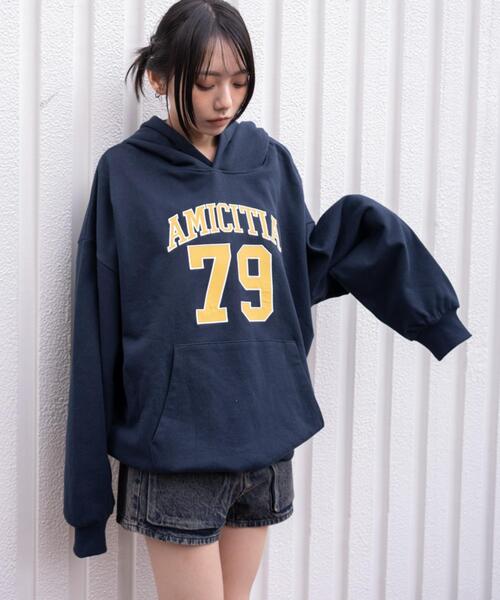 WEGO(ウィゴー)の「WEGO/【26年春新作】グラフィックビッグプルパーカー(パーカー・レディース・レッド/ネイビー/杢グレー・FREE)」の17枚目の写真