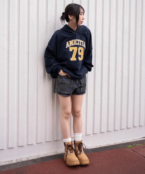 WEGO(ウィゴー)の「WEGO/【26年春新作】グラフィックビッグプルパーカー(パーカー・レディース・レッド/ネイビー/杢グレー・FREE)」の18枚目の写真