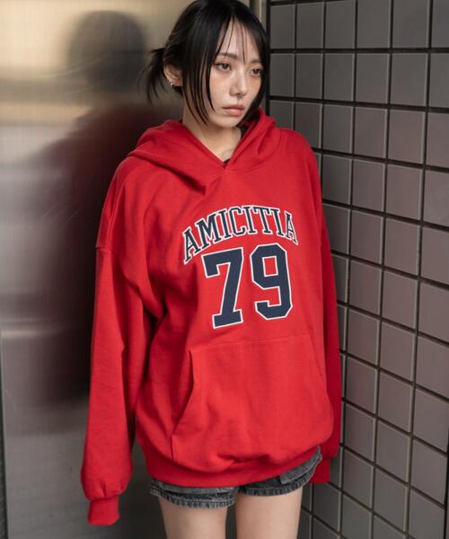 WEGO(ウィゴー)の「WEGO/【26年春新作】グラフィックビッグプルパーカー(パーカー・レディース・レッド/ネイビー/杢グレー・FREE)」の19枚目の写真