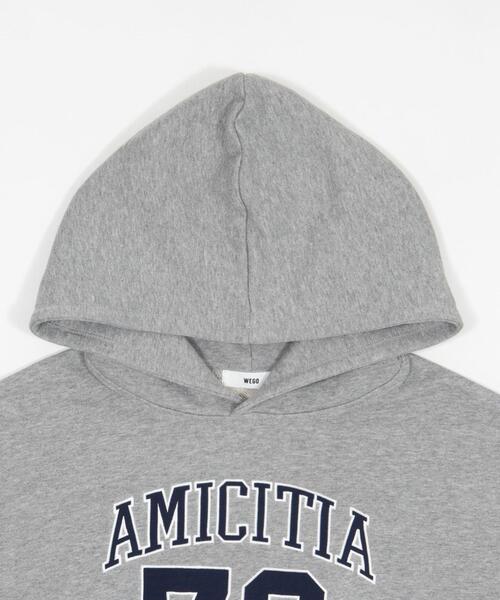 WEGO(ウィゴー)の「WEGO/【26年春新作】グラフィックビッグプルパーカー(パーカー・レディース・レッド/ネイビー/杢グレー・FREE)」の4枚目の写真