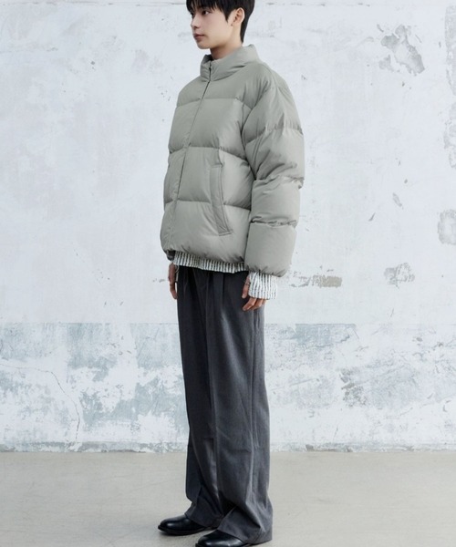 ALAND（エーランド）の「MAISON MINED／ベーシックダウンジャケット（ダウンジャケット/コート・メンズ・ブラック/ライトグレー・MEDIUM/SMALL）」の8枚目の写真