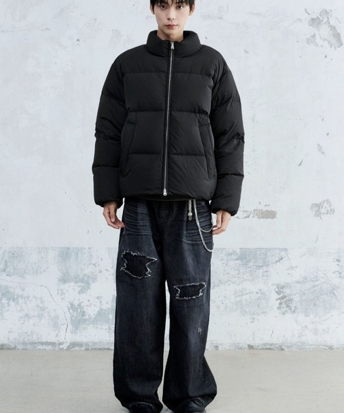 ALAND（エーランド）の「MAISON MINED／ベーシックダウンジャケット（ダウンジャケット/コート・メンズ・ブラック/ライトグレー・MEDIUM/SMALL）」の13枚目の写真