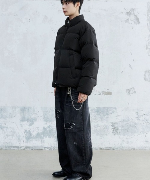 ALAND（エーランド）の「MAISON MINED／ベーシックダウンジャケット（ダウンジャケット/コート・メンズ・ブラック/ライトグレー・MEDIUM/SMALL）」の15枚目の写真