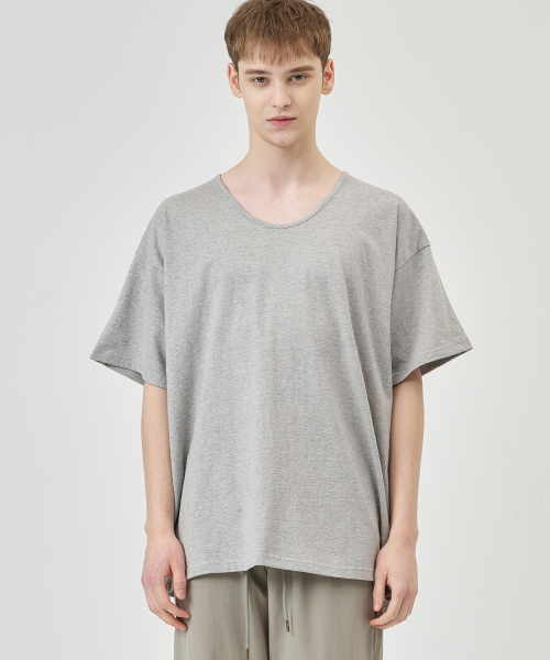 THE-ABON（エイボン）の「カン コットン オーバーサイズ 半袖Tシャツ ブラック（Tシャツ/カットソー・メンズ・ブラック・M/L）」の2枚目の写真