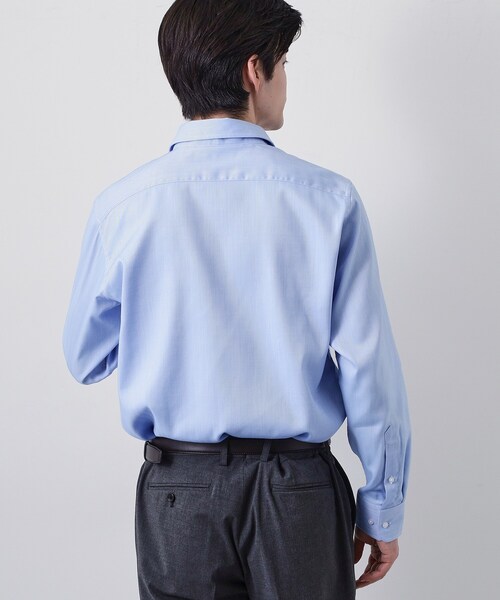 THE SHOP TK (ザ ショップ ティーケー )の「【ビジネス/セレモニー】ドレスへリンボン長袖シャツ(ビジネスシャツ・メンズ・サックスブルー/オフホワイト・01/02/03/04)」の8枚目の写真