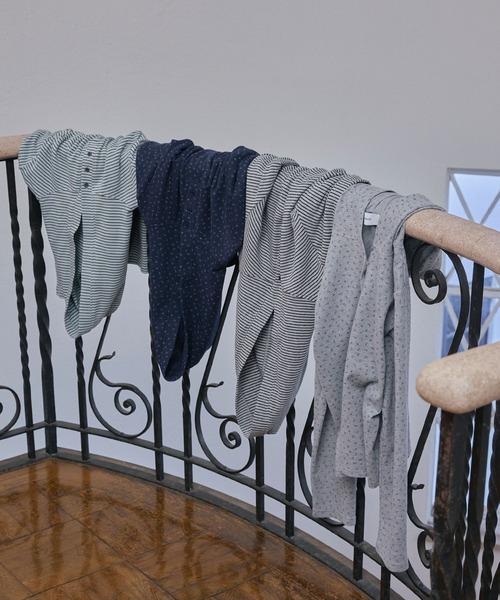 Unblend（アンブレンド）の「【Unblend】フード付 ヘンリーネック アソート 長袖Tシャツ（Tシャツ/カットソー・レディース・杢グレー/グレー系/ネイビー系/ライトブルー・FREE）」の5枚目の写真