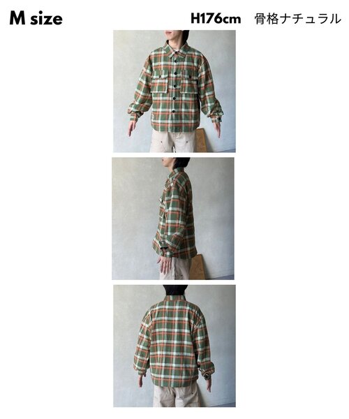 CPCM(シーピーシーエム)の「アソートチェックCPOジャケット(ブルゾン・メンズ・ネイビー/ベージュ/カーキ・MEDIUM/LARGE)」の7枚目の写真