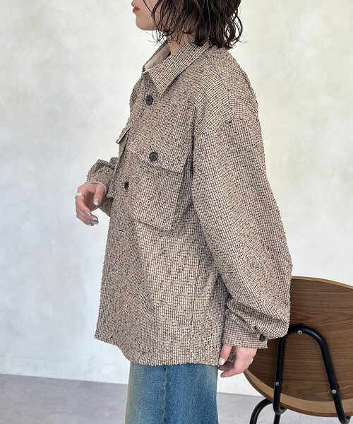 CPCM(シーピーシーエム)の「アソートチェックCPOジャケット(ブルゾン・メンズ・ネイビー/ベージュ/カーキ・MEDIUM/LARGE)」の9枚目の写真
