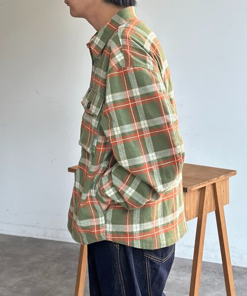 CPCM(シーピーシーエム)の「アソートチェックCPOジャケット(ブルゾン・メンズ・ネイビー/ベージュ/カーキ・MEDIUM/LARGE)」の16枚目の写真