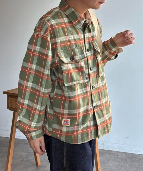 CPCM(シーピーシーエム)の「アソートチェックCPOジャケット(ブルゾン・メンズ・ネイビー/ベージュ/カーキ・MEDIUM/LARGE)」の18枚目の写真