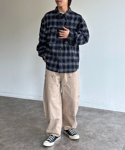 CPCM(シーピーシーエム)の「アソートチェックCPOジャケット(ブルゾン・メンズ・ネイビー/ベージュ/カーキ・MEDIUM/LARGE)」の22枚目の写真