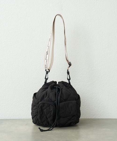 大容量／軽量】【MumME】8ポケット巾着BAG（ショルダーバッグ