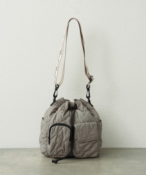 CIAOPANIC TYPY（チャオパニックティピー）の「:【大容量／軽量】【MumME】8ポケット巾着BAG（ショルダーバッグ・レディース・ホワイト/グレー/ブラック・ONE SIZE）」の13枚目の写真