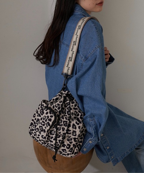 大容量／軽量】【MumME】8ポケット巾着BAG（ショルダーバッグ
