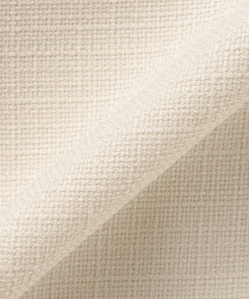 TOKYO SHIRTS(トウキョウシャツ)の「ブッチャー織 セミワイド パンツ(スラックス・レディース・ネイビー/オフホワイト・M/L)」の7枚目の写真