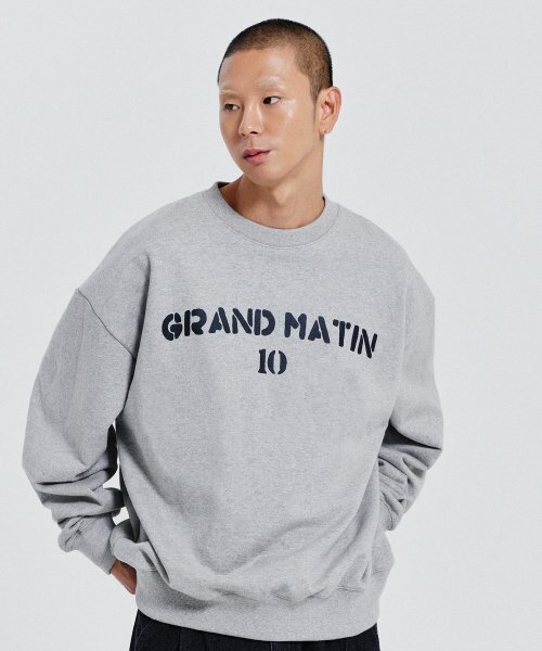 DE GRAND MATIN(ディグランドマーティン)の「V.HEAVY SWEAT MATIN_MELANGE GRAY(スウェット・メンズ・その他・FREE)」の1枚目の写真