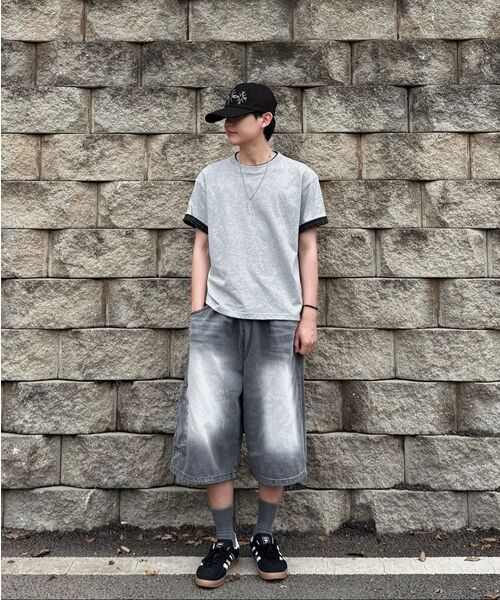 CARGOBROS（カーゴブロス）の「サンドブラシポケットバミューダデニムショートパンツ（グレー）（その他パンツ・メンズ・その他・FREE）」の6枚目の写真