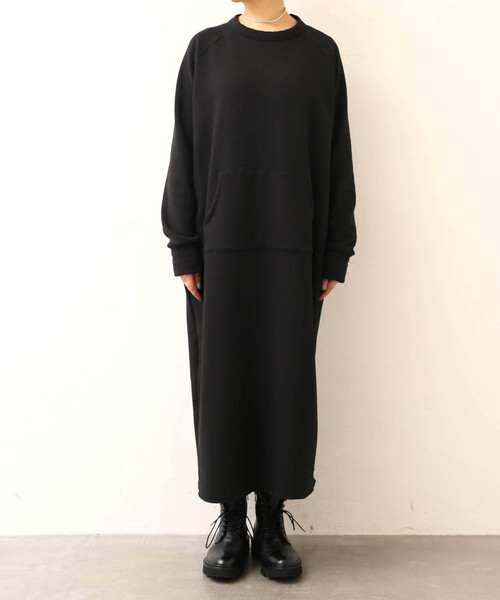 JOURNAL STANDARD LUXE（ジャーナルスタンダード　ラックス）の「《追加2》ボンバー ワンピース（ワンピース・レディース・ブラック・FREE）」の2枚目の写真