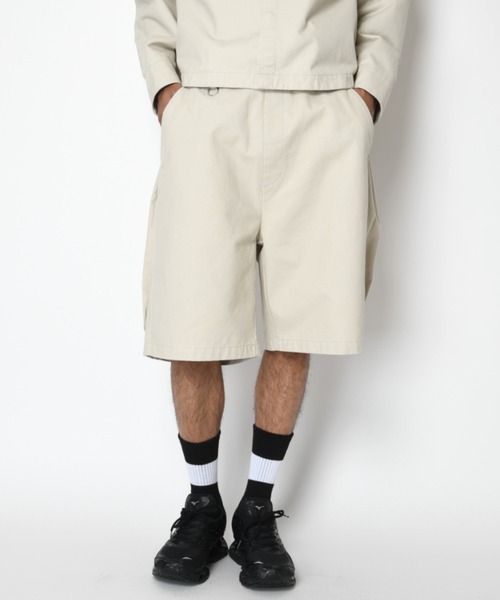 SUPERTHANKS(スーパーサンクス)の「ピグメント加工サイドタックショートパンツPigment dyed Twill side-tuck shorts(その他パンツ・メンズ・ベージュ/ブラック/アイボリー・L/M/S)」の20枚目の写真