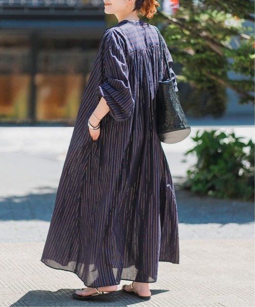 Spick & Span（スピックアンドスパン）の「《WEB限定 / 追加》HYUストライプギャザーシャツワンピース（ワンピース・レディース・その他4・38/36）」の6枚目の写真